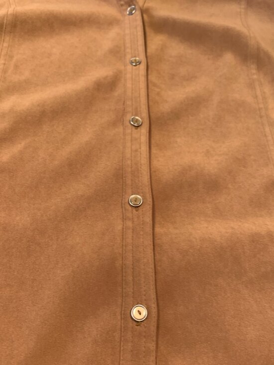 Vintage ALIA Faux Suede Jacket Blazer Women’s Size 18 Brown Western Style Button - Picture 4 of 10